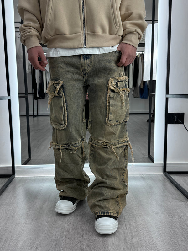 Cargo sfrangiato zip